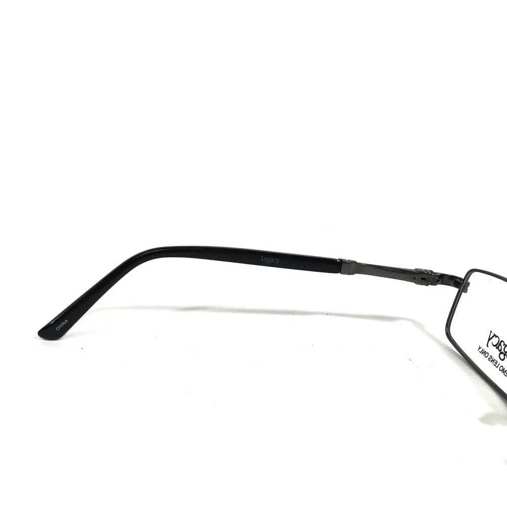 Legacy MM 1011 Eyeglasses Frames Black Gray Rectangular Full Rim 55-18-145